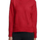 Calvin Klein Women's Multi-Textured Mock-Neck Sweater Red Size Extra Large