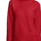 Calvin Klein Women's Multi-Textured Mock-Neck Sweater Red Size Extra Large