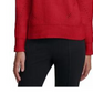 Calvin Klein Women's Multi-Textured Mock-Neck Sweater Red Size Extra Large