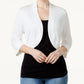 Jessica Howard Women's Bolero Cardigan white Size Small