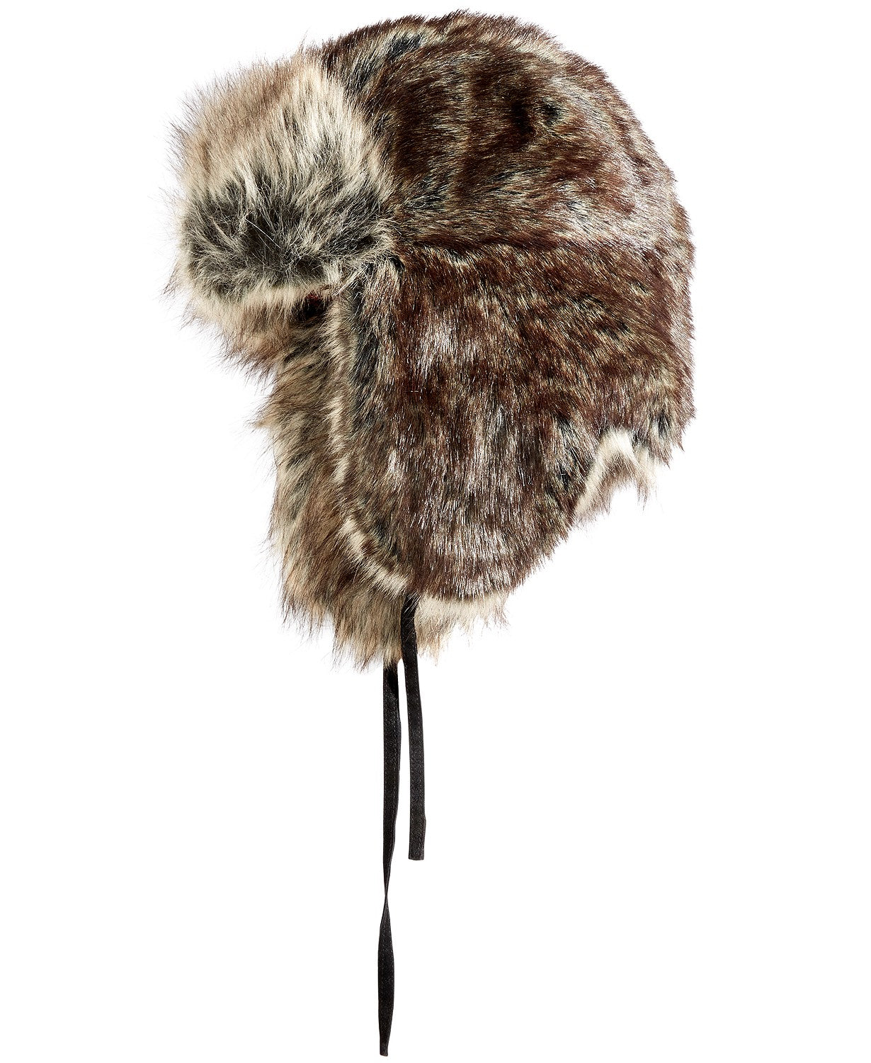 Woorlich Men's  Faux-Fur Trapper Hat Brown Size Large