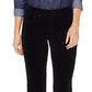 Nydj Marilyn Women's Double Snap Waist Straight Leg Jeans  Black Size 8