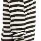 Michael Kors Women's Striped Long-Sleeve Top Gold White Size Medium
