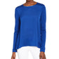 Michael Kors Women'ss Blue Long Sleeve Crew Neck Blouse Size: M Blue Size Medium