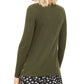 Michael Kors Women's Waffle Knit Top Green Size Medium