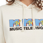 Freeze 24-7 Juniors' MTV Graphic Hoodie Beige Size Small