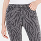 Tinseltown Juniors' Zebra-Print Skinny Jeans Gray Size 9