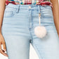 Tinseltown Juniors' High Rise Skinny Jeans Brightblue Size 9