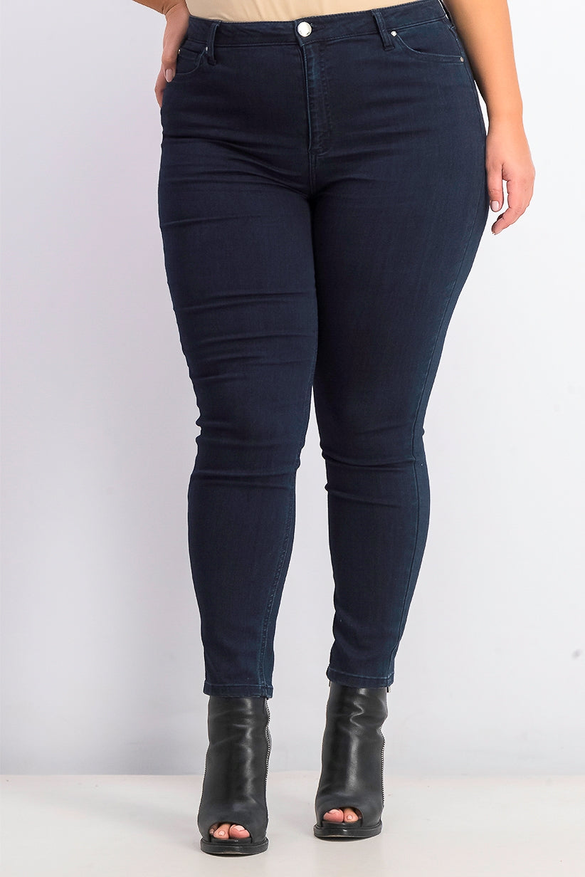 Tinseltown Juniors' High Rise Skinny Jeans Bright Blue Size 13