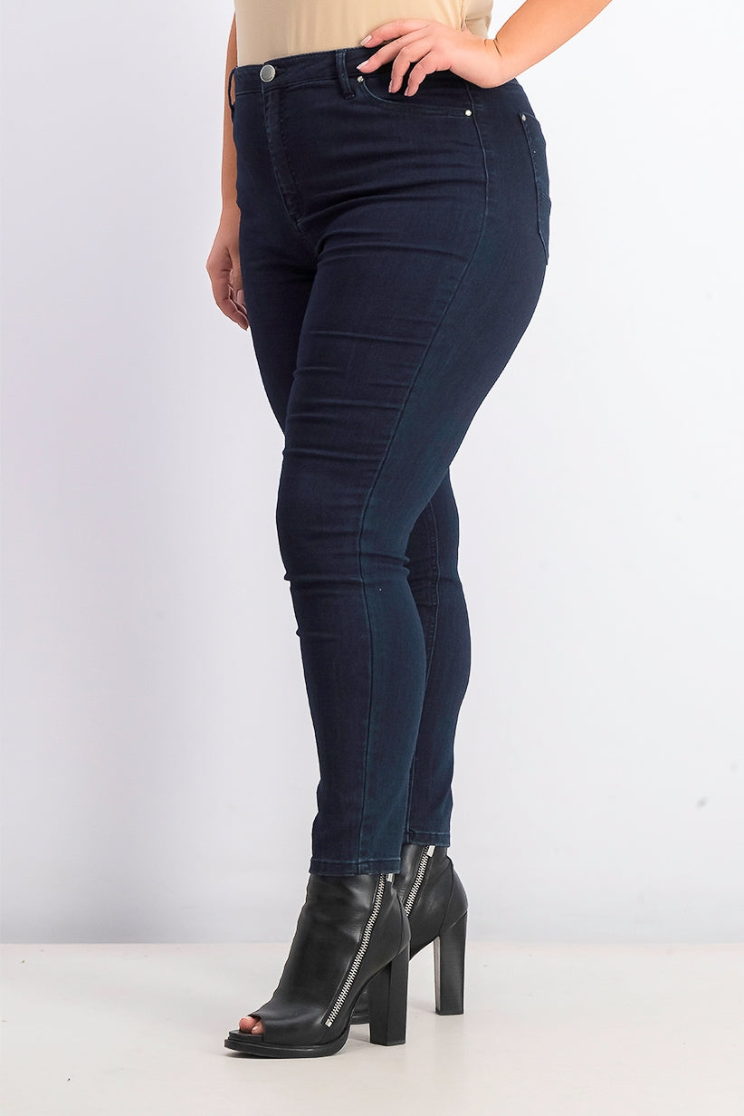 Tinseltown Juniors' High Rise Skinny Jeans Bright Blue Size 13