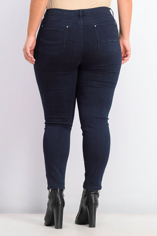 Tinseltown Juniors' High Rise Skinny Jeans Bright Blue Size 5