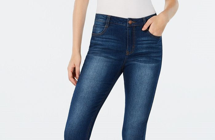 Tinseltown Women's High Rise Skinny Jeans Blue Size 1