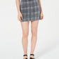Tinseltown Juniors' Printed-Denim Mini Skirt Black Size 9