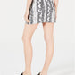 Tinseltown Juniors' Snake-Embossed Denim Mini Skirt Black Size 15
