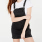 Tinseltown Juniors' Side-Tape Pinafore Charcoal Size Large
