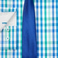 Nick Graham Men's Slim Fit Stretch Easy Care Multi Check Dress Shirt & Textured Solid Tie Set Green Size 15X34-35