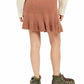 Free People Juniors' Solid Gold Ribbed Skirt Brown Size  Extra Small