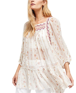 Free People Women's Dance Magic Tunic White Size Large
