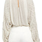 Free People Women's Indigo Dreams Embroidered Tunic White Size Medium
