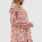 Free People Women's These Dreams Long Sleeve Minidress  Red Size Extra Small