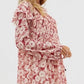 Free People Women's These Dreams Long Sleeve Minidress  Red Size Extra Small