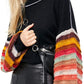Free People Women's Cha Cha Balloon-Sleeve Sweater Black Size Small