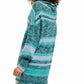 Free People Women's Candy Stripe Tunic Sweater Flowers Striped Navy Size Small
