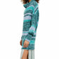 Free People Women's Candy Stripe Tunic Sweater Flowers Striped Navy Size Small
