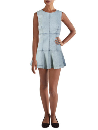 Free People Women's Alex Chambray Minidress Ocean Spray Size 4