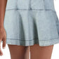 Free People Women's Alex Chambray Minidress Ocean Spray Size 4