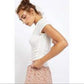 Free People Women's Sonnet Tee White Size Extra Small