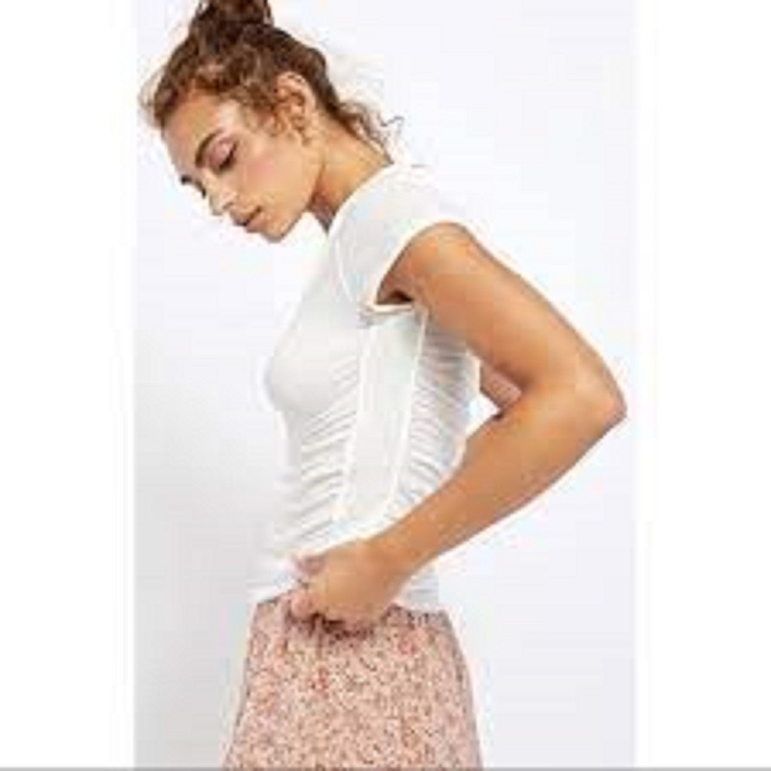 Free People Women's Sonnet Tee White Size Extra Small