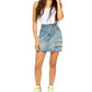 Free People Women's Avenue Mini Jean Skirt Icon Wash Size 28