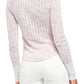 Free People Women's Spaced Out Knit Shirt  Pink Size Large
