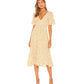 Free People Women's In Full Bloom Dress Ivory Natural Size Large
