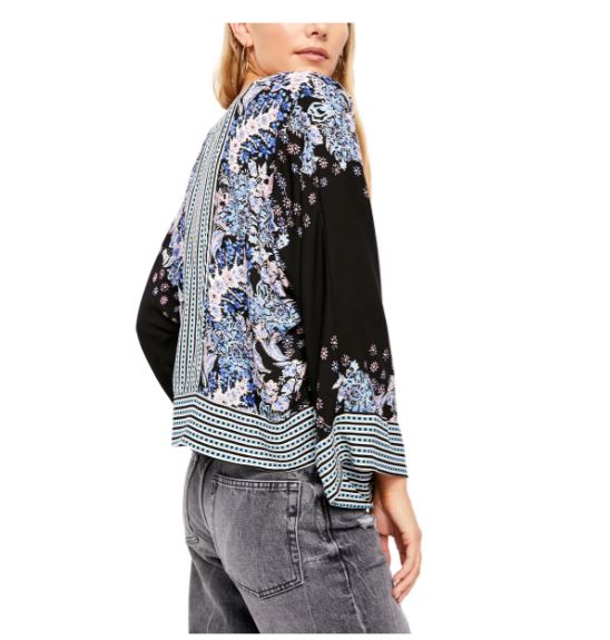 Free People Women's Mix N Match Blouse Black Size X-Small