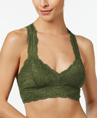 Free People Women's Galloon Racerback Bralette Green Size Extra Small