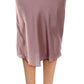 Free People Women's Normani Bias Cut Satin Skirt Pink Size 6