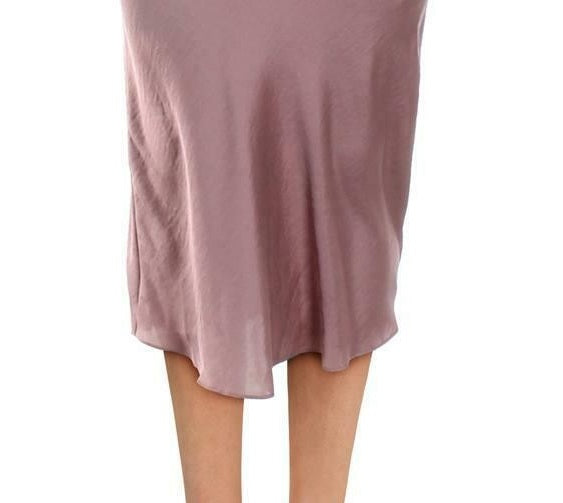Free People Women's Normani Bias Cut Satin Skirt Pink Size 6