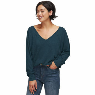 Free People Women's Santa Clara Thermal Top Blue Size Large