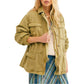 Free People Women's Seize The Day Jacket  Green Size Extra Small