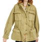 Free People Women's Seize The Day Jacket Size  Green Size Large