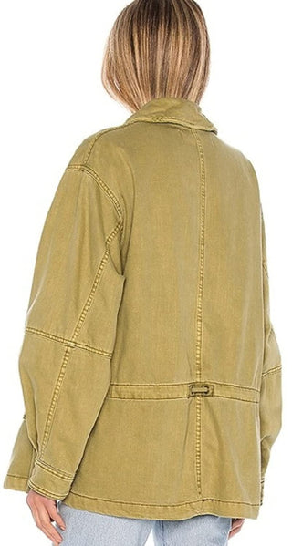 Free People Women's Seize The Day Jacket Size  Green Size Large