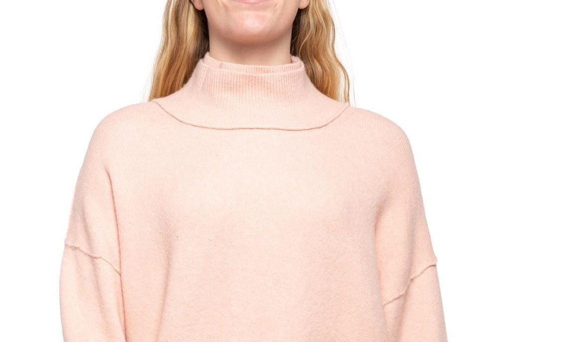 Free People Women's Afterglow Tunic Sweater Pink Size Large