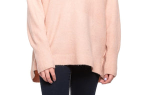 Free People Women's Afterglow Tunic Sweater Pink Size Large