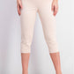 Alfani Wome's Petite Tummy-Control Pull-On Capri Pants Pink Size 6 P