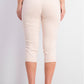 Alfani Wome's Petite Tummy-Control Pull-On Capri Pants Pink Size 6 P