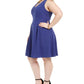 Teeze Me Juniors' Sleeveless Fit & Flare Dress Navy Size 16