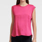 DKNY Women's Flutter Cap-Sleeve Top Pink Size Extra Large