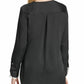 DKNY Women's V Neck Side Tie Wrap Top Black Size X-Large